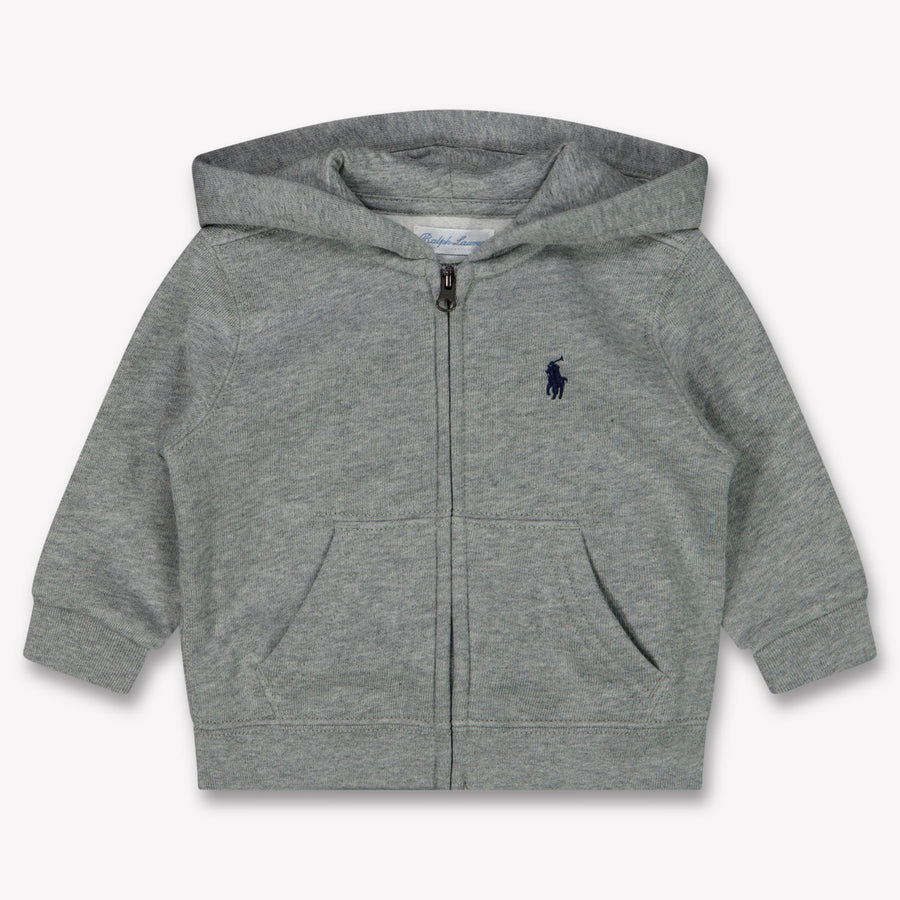 Ralph Lauren Baby Boys Cardigan Light Gray