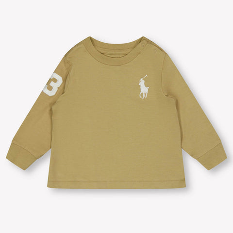 Ralph Lauren Baby Jongens T-Shirt In Khaki