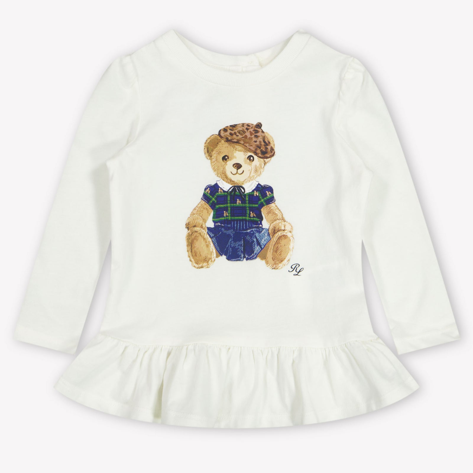 Ralph Lauren Baby Meisjes Jurk In Off White