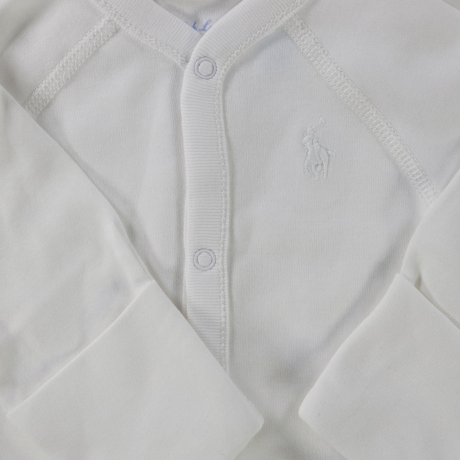 Ralph Lauren Baby Unisex Playsuit  White