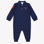 Ralph Lauren Baby Boys Playsuit  Navy