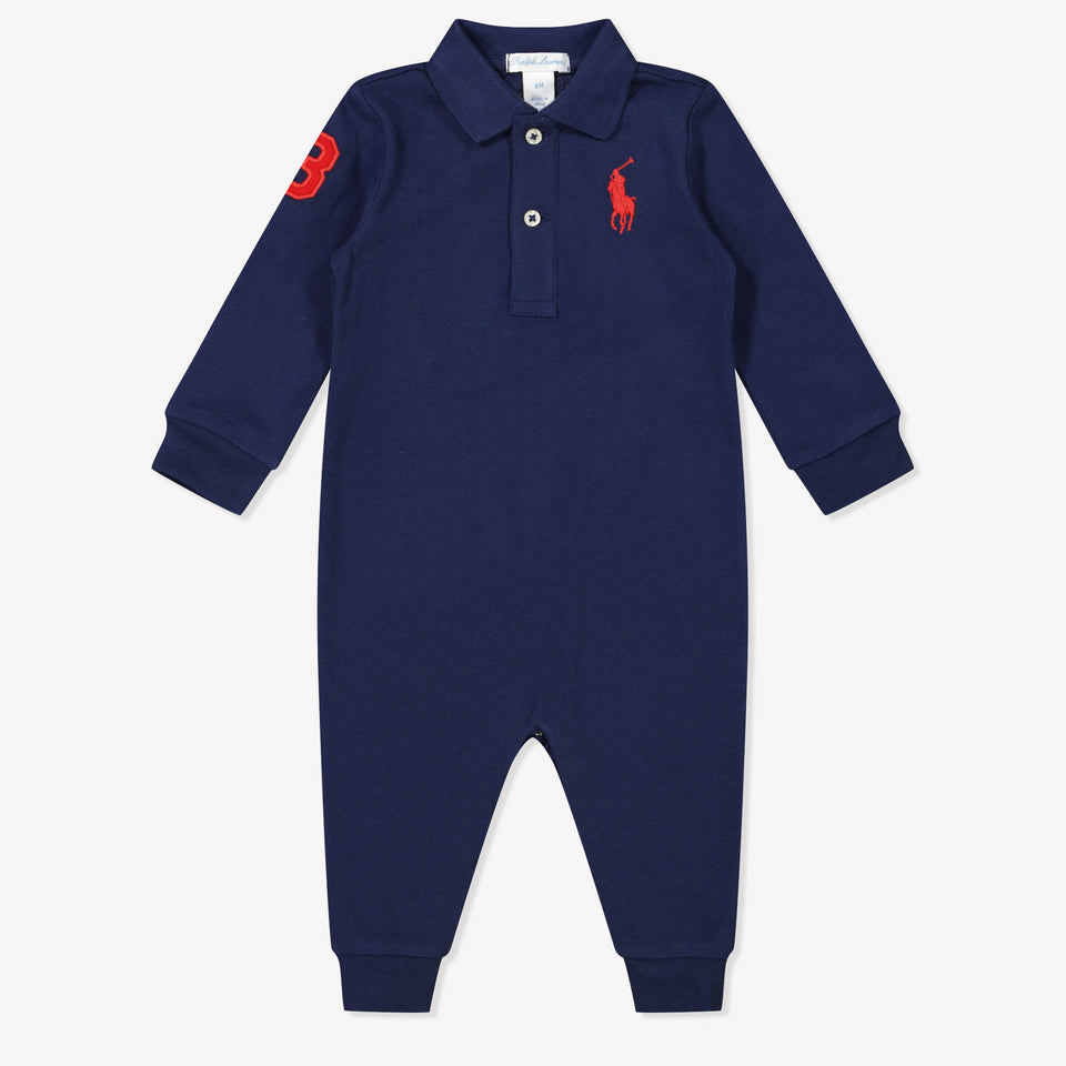 Ralph Lauren Baby Boys Playsuit  Navy