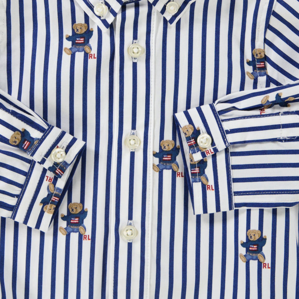 Ralph Lauren Baby Boys Playsuit  Navy