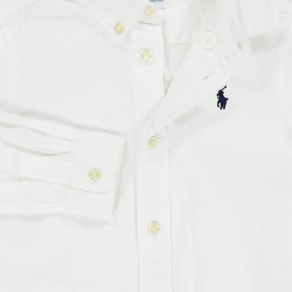 Ralph Lauren Baby Jongens Blouse In Wit