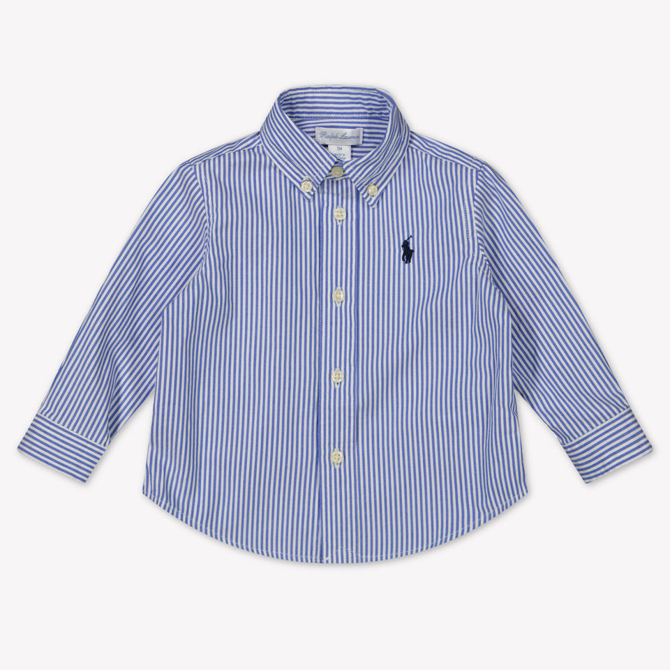 Ralph Lauren Baby Jongens Blouse In Licht Blauw