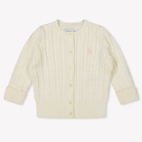 Ralph Lauren Baby Girls Vest  Offwhite