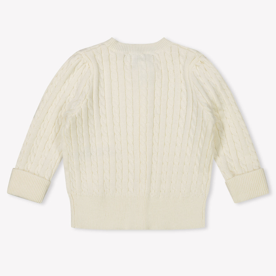 Ralph Lauren Baby Girls Vest  Offwhite