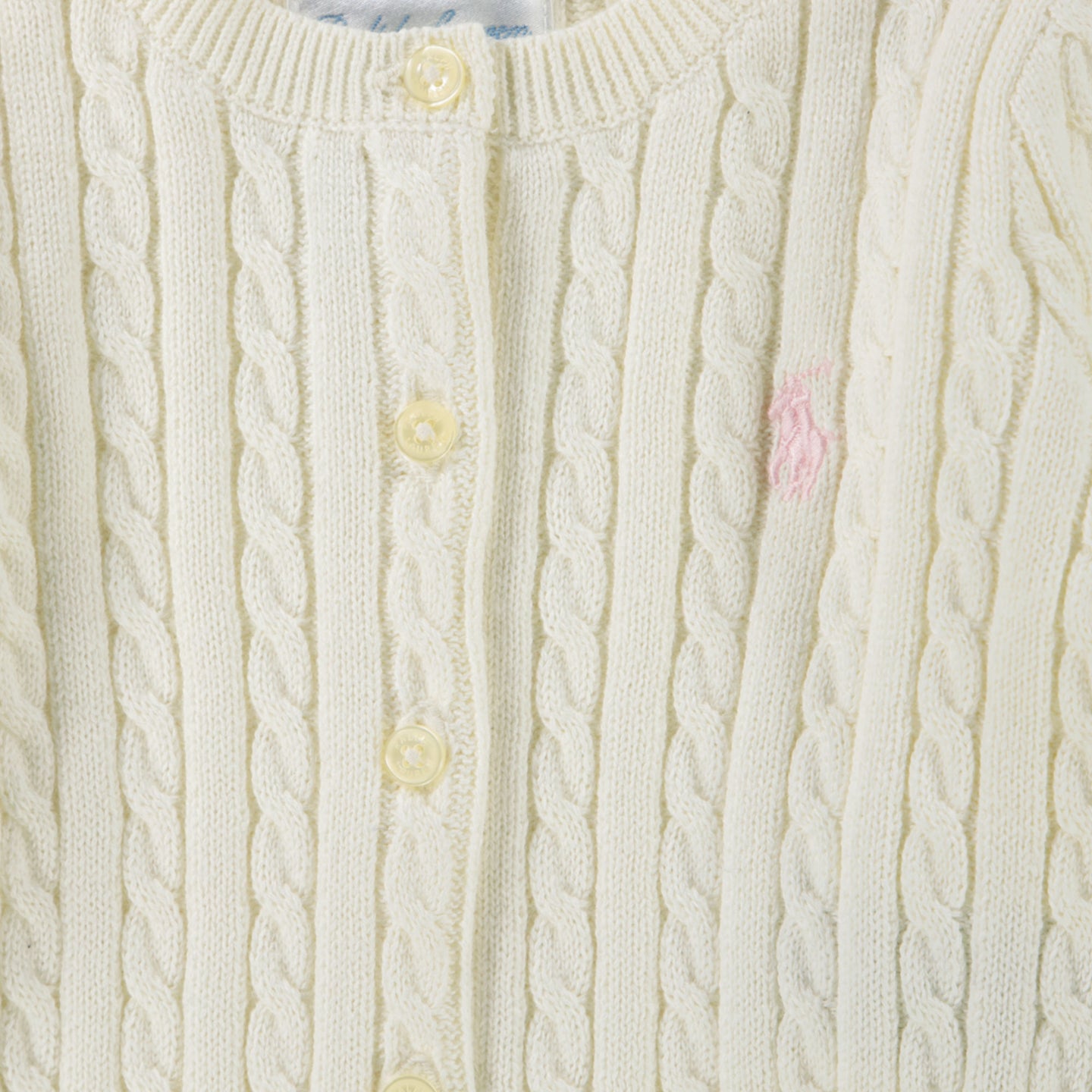 Ralph Lauren Baby Girls Vest  Offwhite