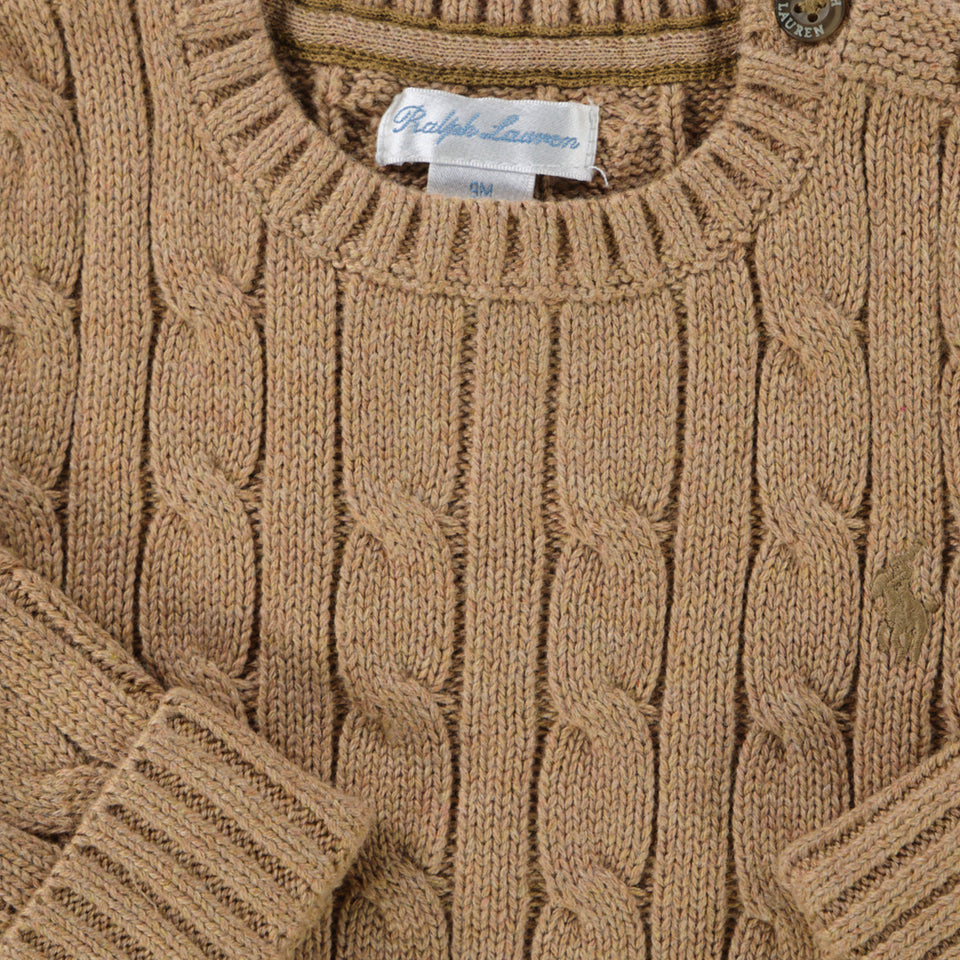 Ralph Lauren Baby Boys Sweater  Camel