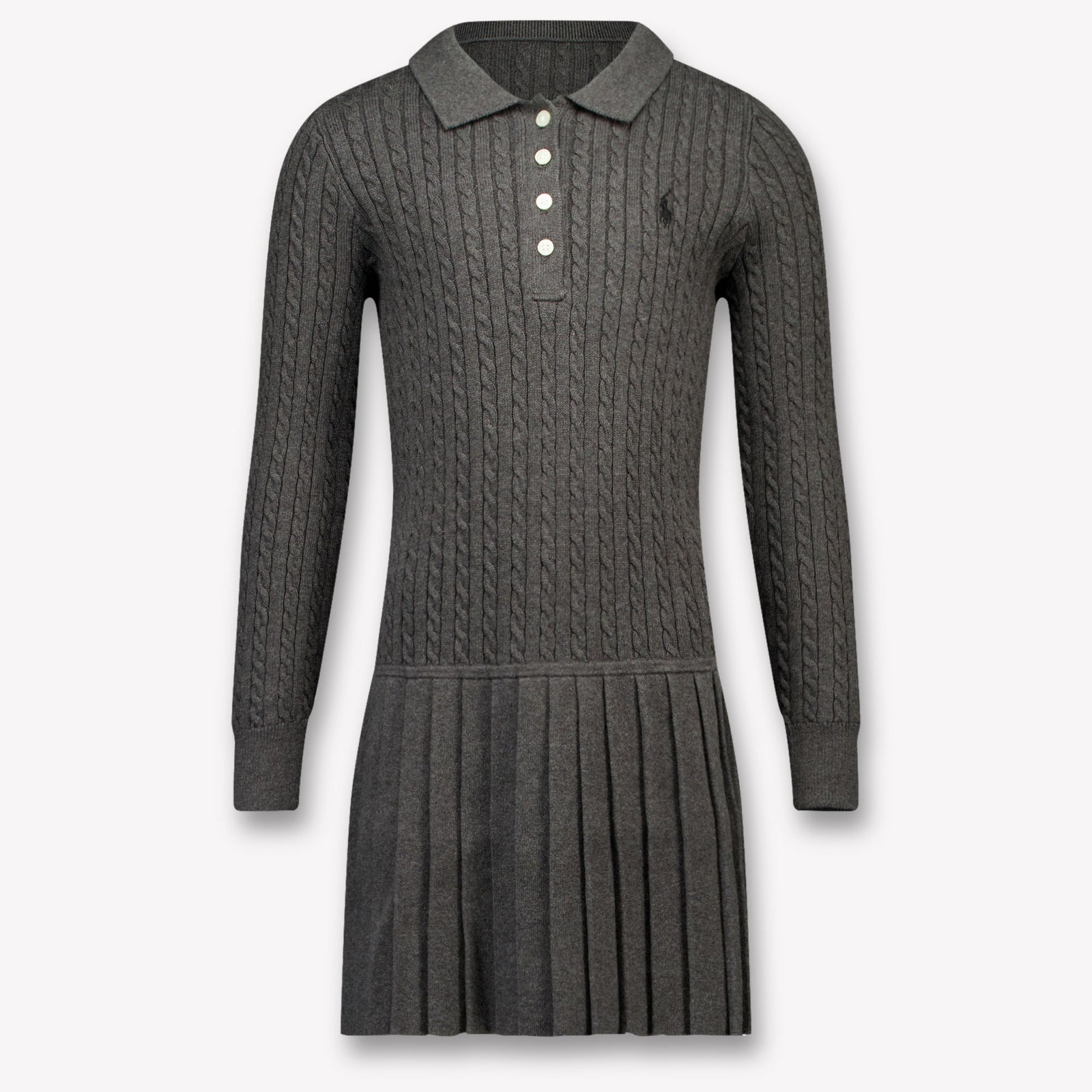 Ralph Lauren Kids Girls Dress Anthracite