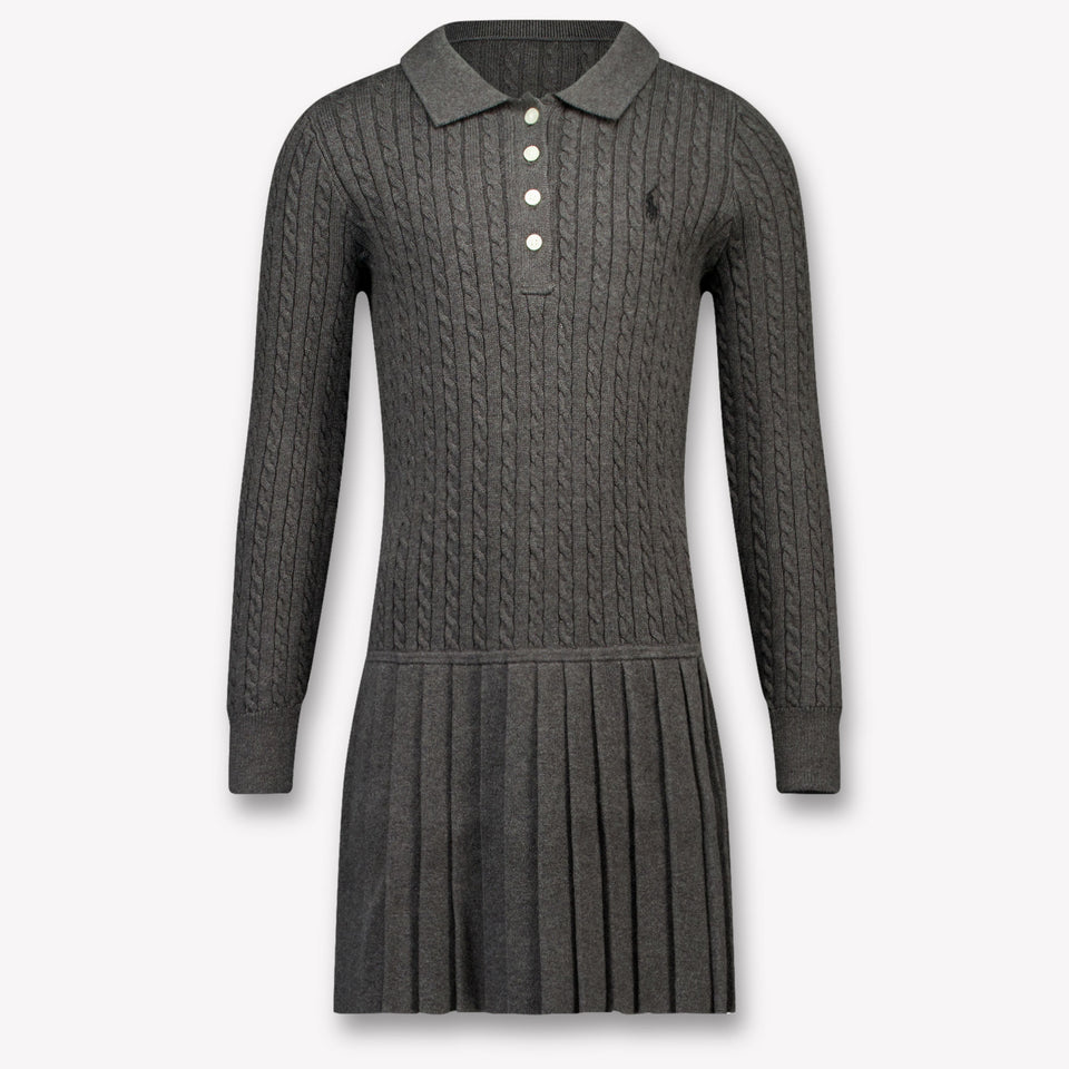 Ralph Lauren Kids Girls Dress Anthracite
