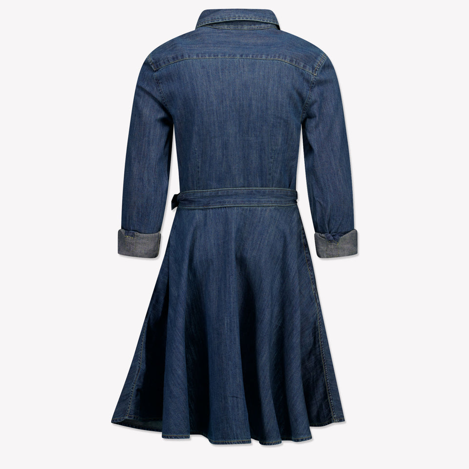 Ralph Lauren Kinder Meisjes Jurk In Blauw