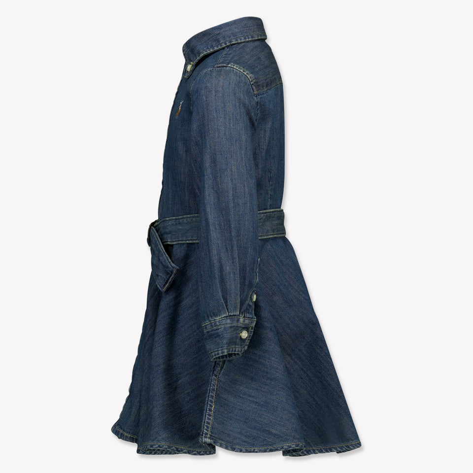 Ralph Lauren Kinder Meisjes Jurk In Blauw