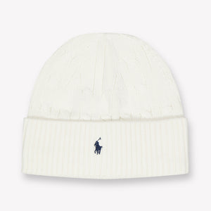 Ralph Lauren Kinder Unisex Muts In Off White