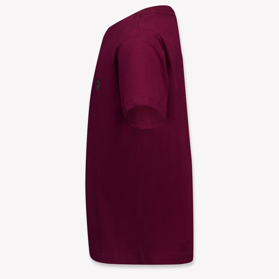 Ralph Lauren Kinder Jongens T-Shirt In Bordeaux