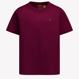 Ralph Lauren Kinder Jongens T-Shirt In Bordeaux