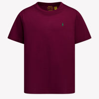 Ralph Lauren Kids Boys T-Shirt In Bordeaux