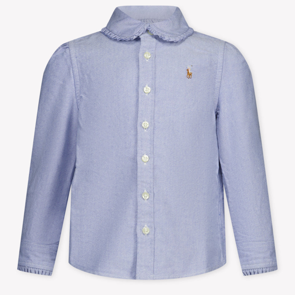 Ralph Lauren Kinder Meisjes Blouse In Licht Blauw