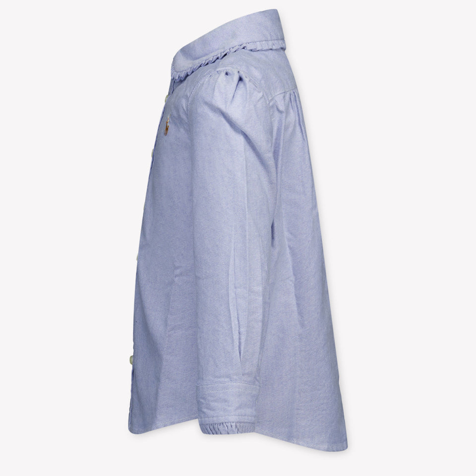 Ralph Lauren Kinder Meisjes Blouse In Licht Blauw
