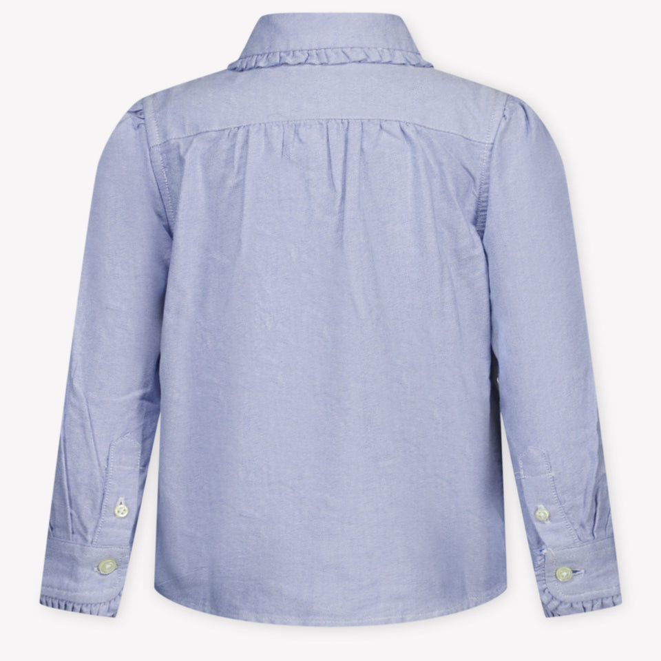 Ralph Lauren Kinder Meisjes Blouse In Licht Blauw