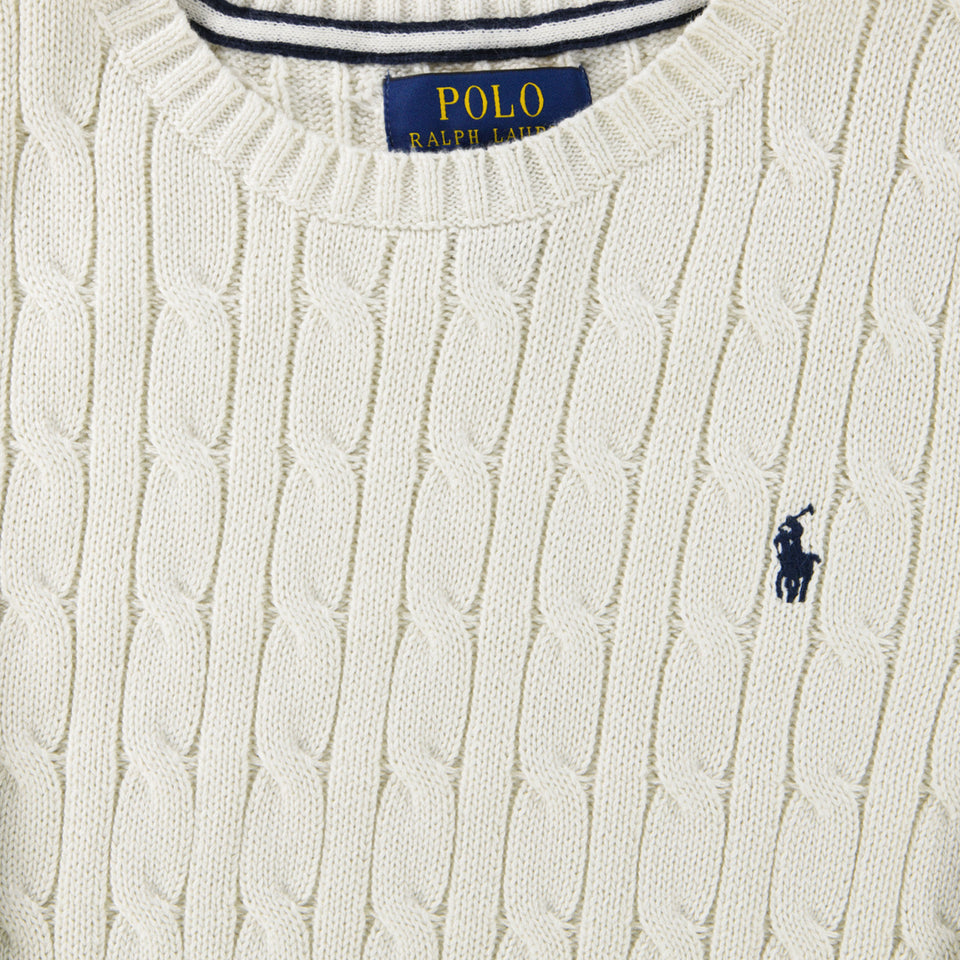 Ralph Lauren Kinder Jongens Trui In Off White