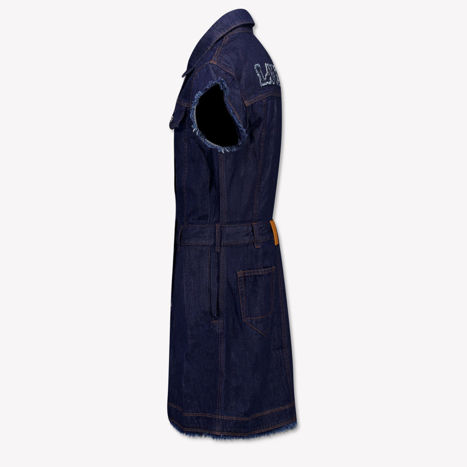 Lanvin Kinder Meisjes Jurk In Jeans