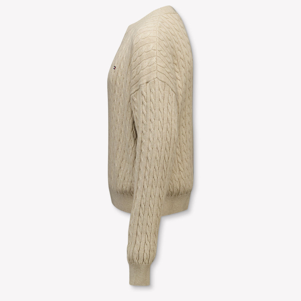 Tommy Hilfiger Kids Girls Sweater Beige