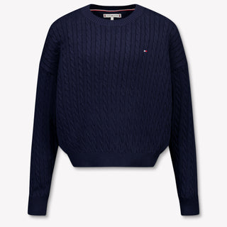 Tommy Hilfiger Kids Girls Sweater Navy