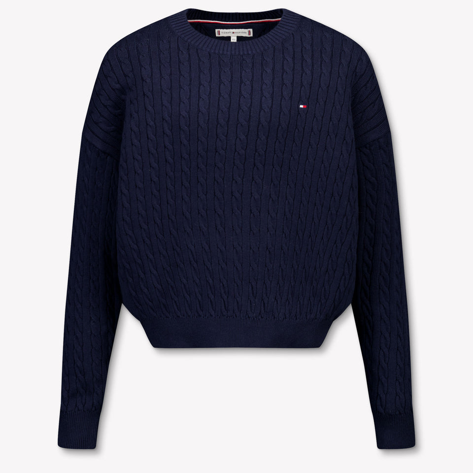 Tommy Hilfiger Kids Girls Sweater Navy