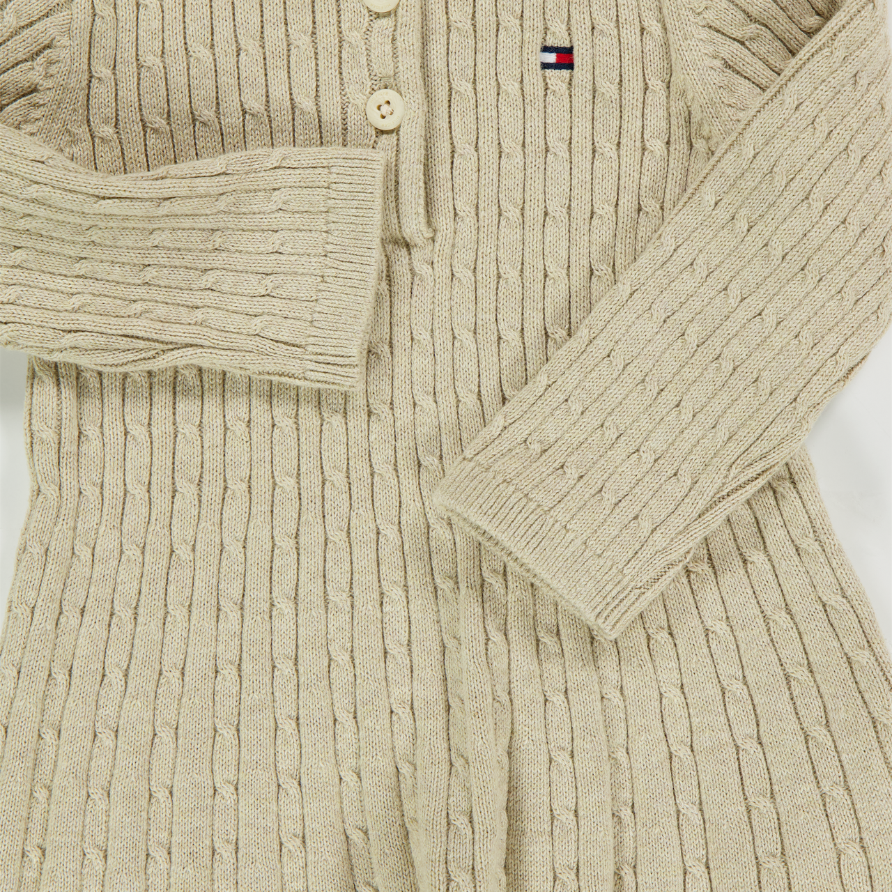 Tommy Hilfiger Baby Meisjes Jurk In Beige