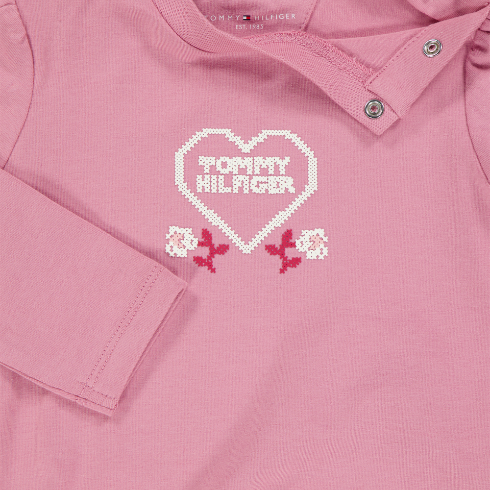 Tommy Hilfiger Baby Girls T-Shirt  Dark Pink