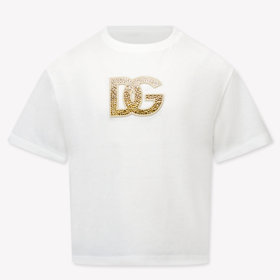 Dolce & Gabbana Kids Girls  T-Shirt White