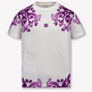 Dolce & Gabbana Kids Girls  T-Shirt White