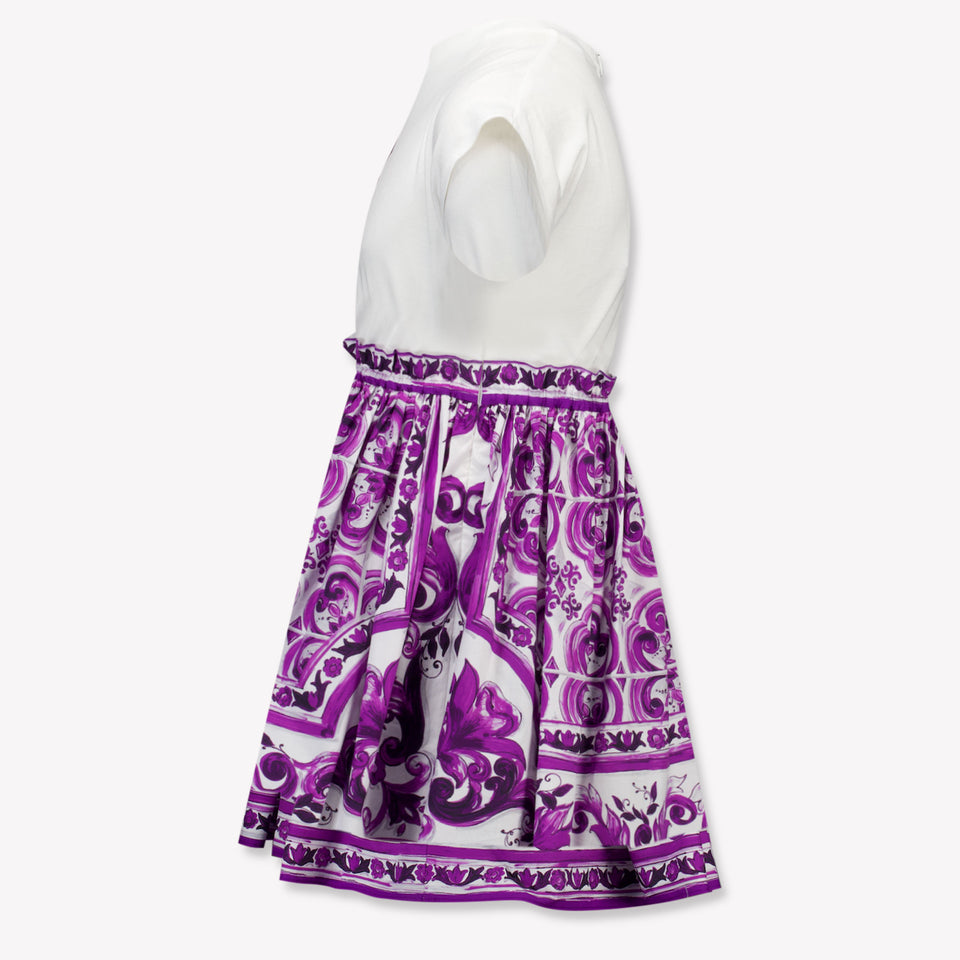 Dolce & Gabbana Kinder Meisjes Jurk In Wit