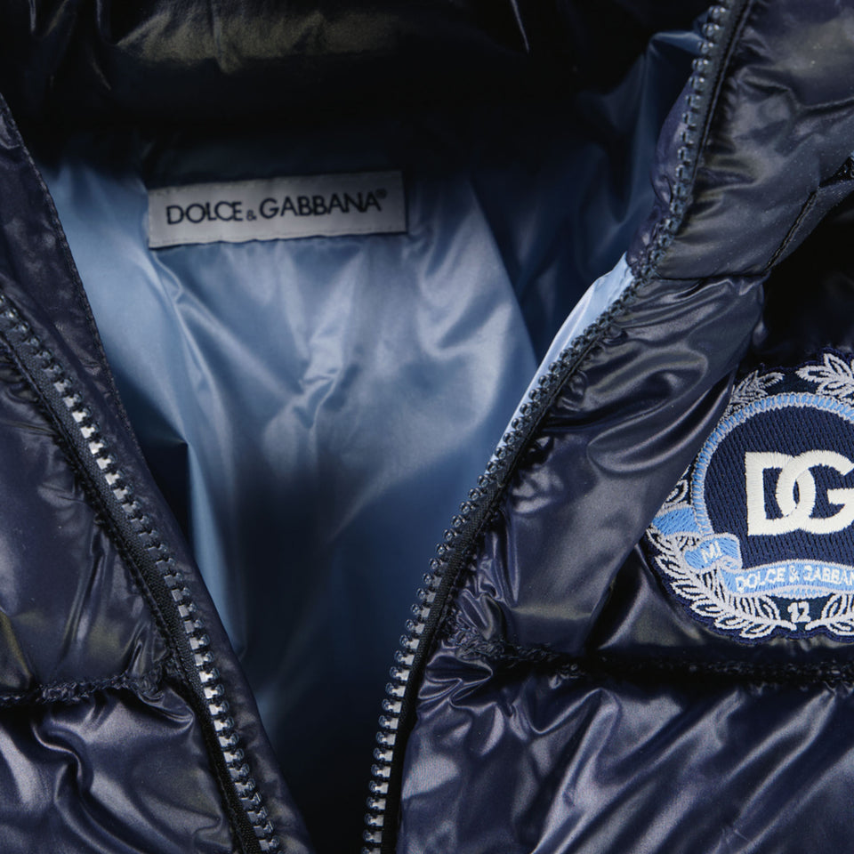 Dolce & Gabbana Kinder Jongens Winterjas In Navy