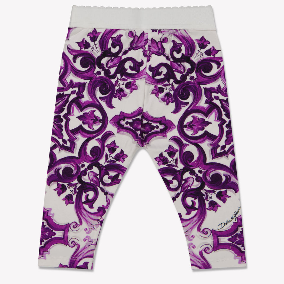 Dolce & Gabbana Baby Meisjes Legging In Wit