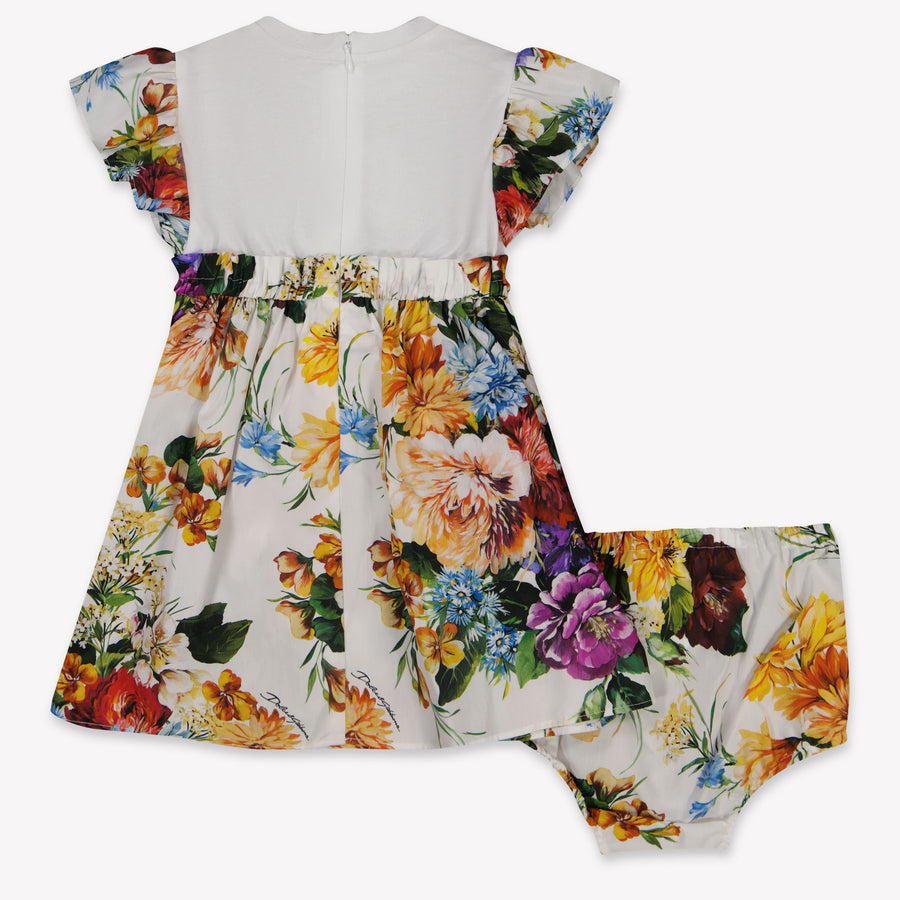Dolce & Gabbana Baby Meisjes Jurk In Wit