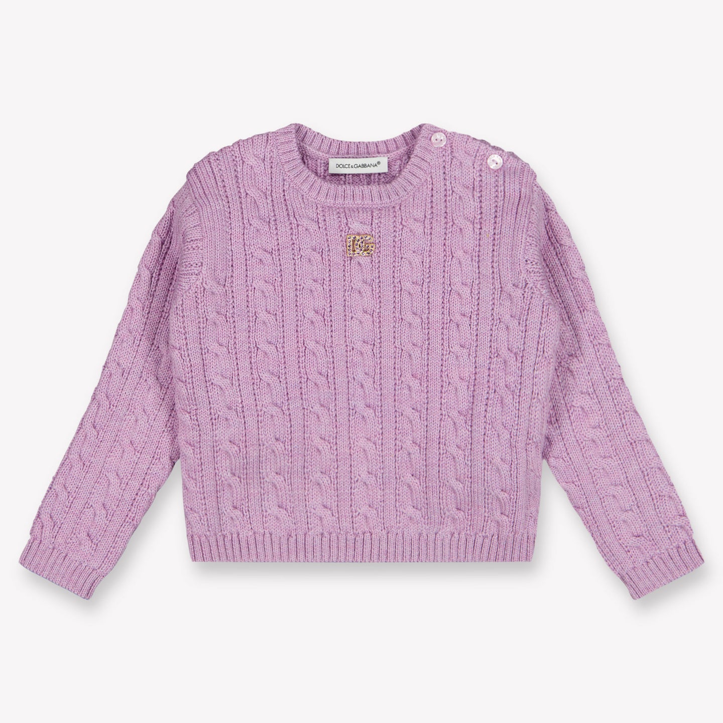 Dolce & Gabbana Baby Meisjes Trui In Lila