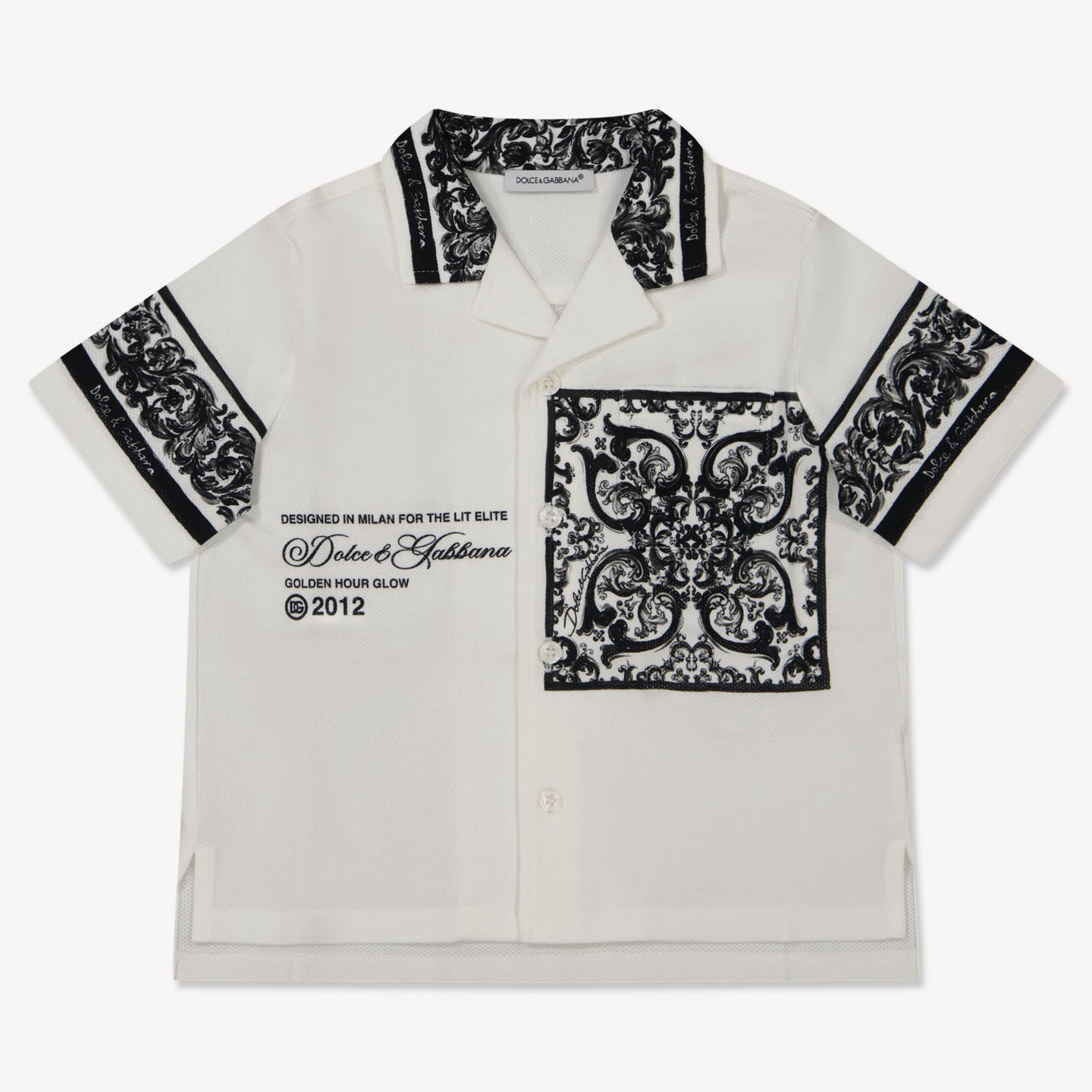 Dolce & Gabbana Baby Jongens Polo In Wit