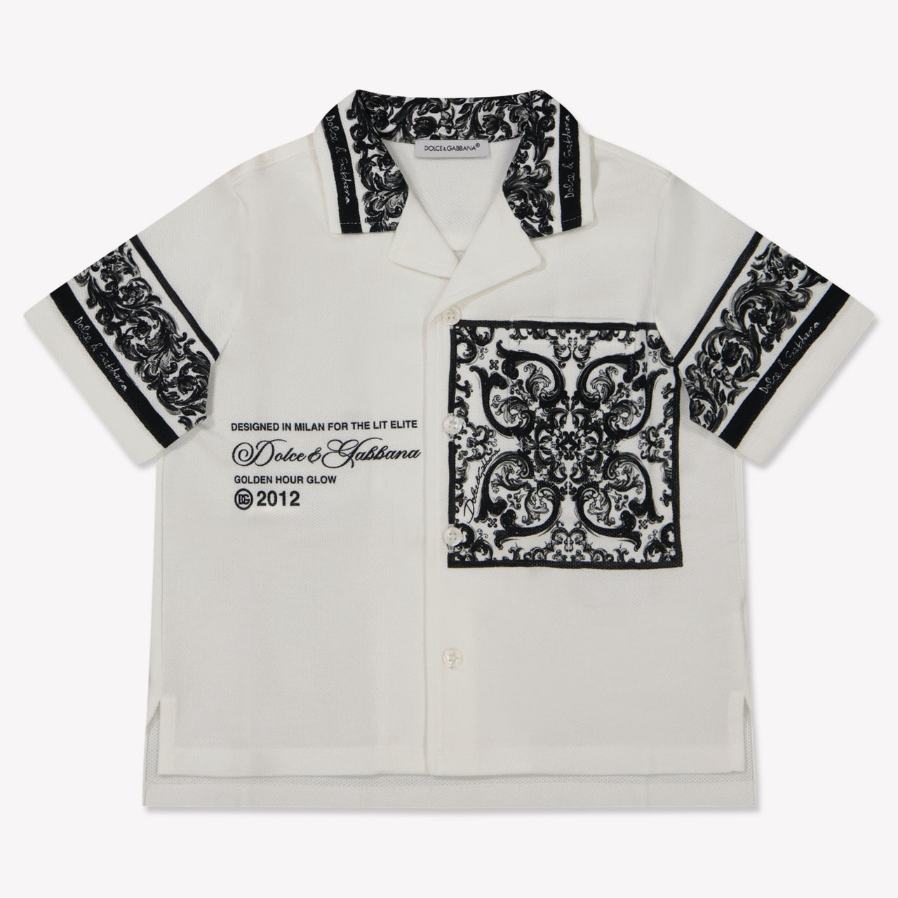 Dolce & Gabbana Baby Jongens Polo In Wit