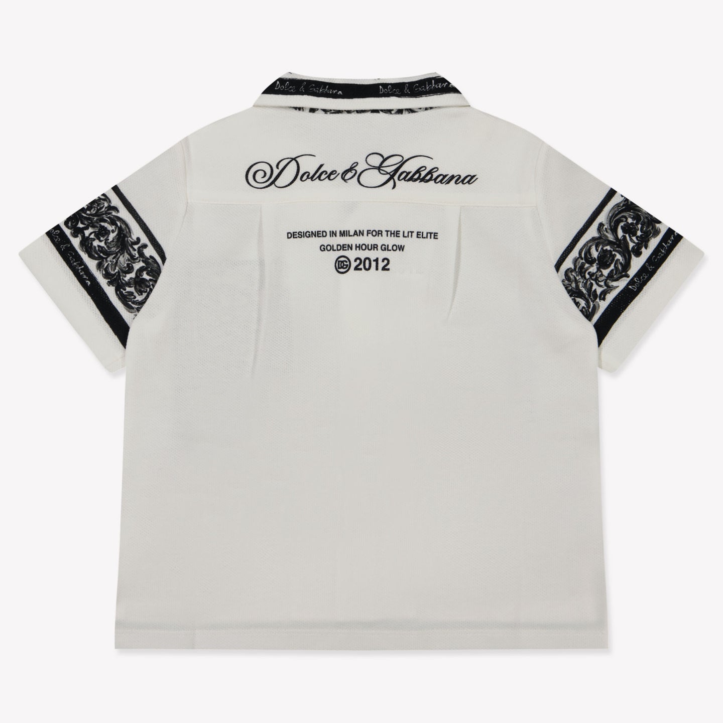 Dolce & Gabbana Baby Jongens Polo In Wit
