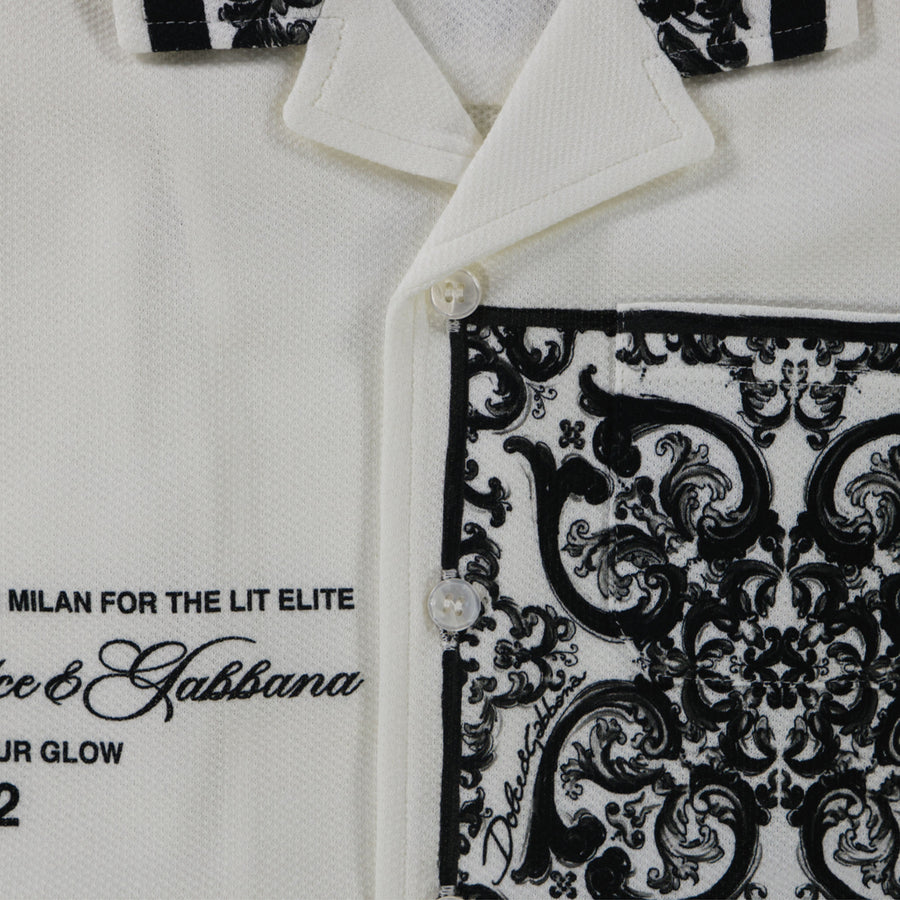 Dolce & Gabbana Baby Jongens Polo In Wit