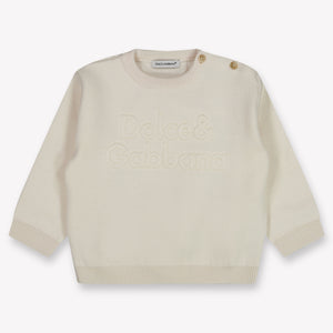 Dolce & Gabbana Baby Jongens Trui In Off White
