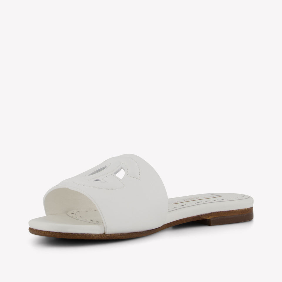 Dolce & Gabbana Girls Flipflops  White