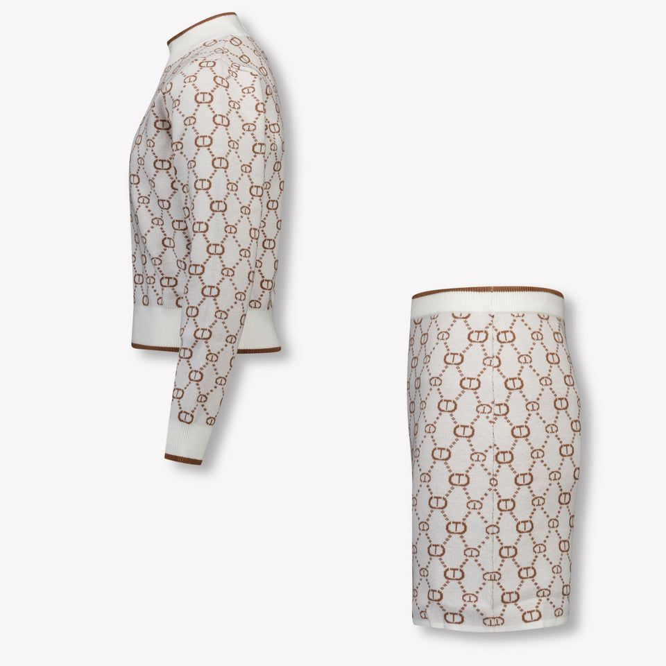 Twset Kids Girls Set  Beige