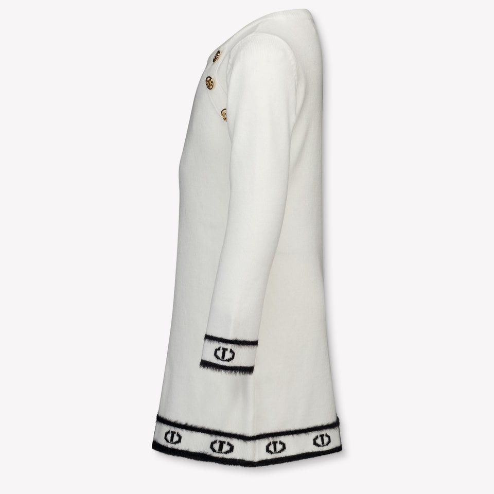 Twinset Kinder Meisjes Jurk In Off White