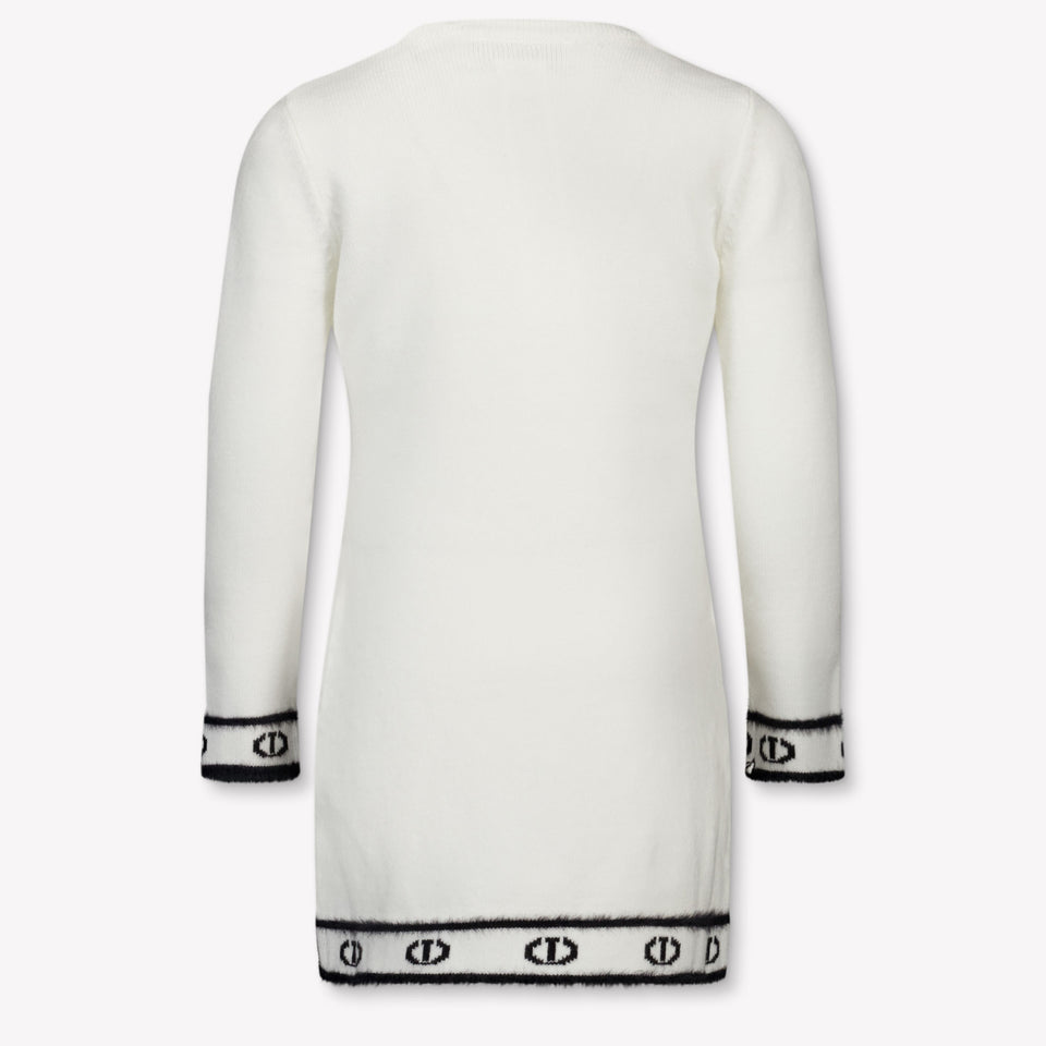 Twinset Kinder Meisjes Jurk In Off White