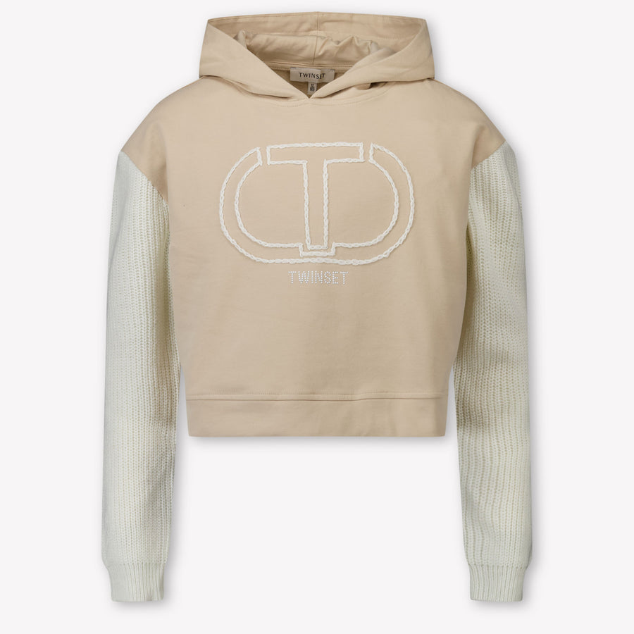 Twset Kids Girls Sweater  Beige