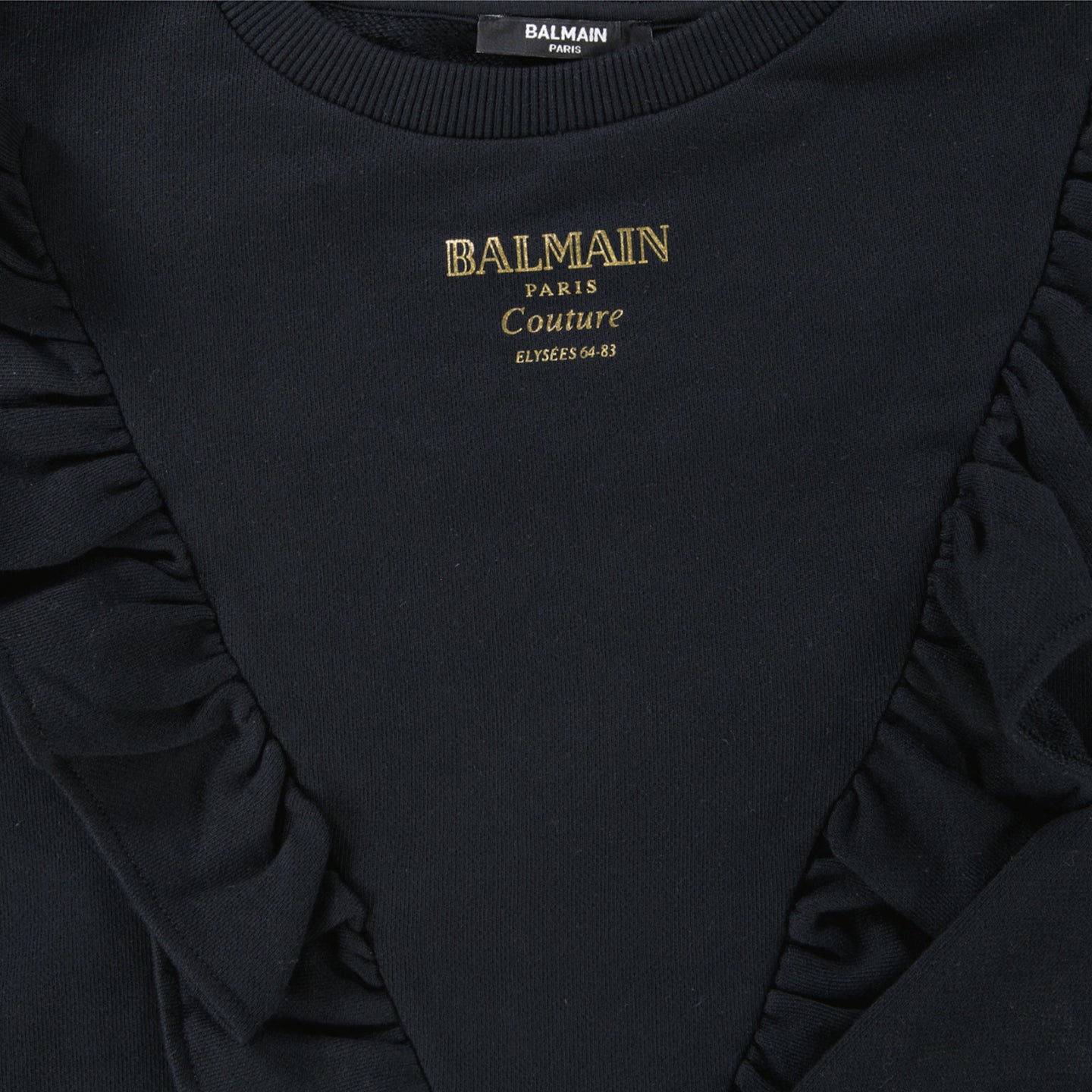 Balmain Kinder Meisjes Jurk In Zwart