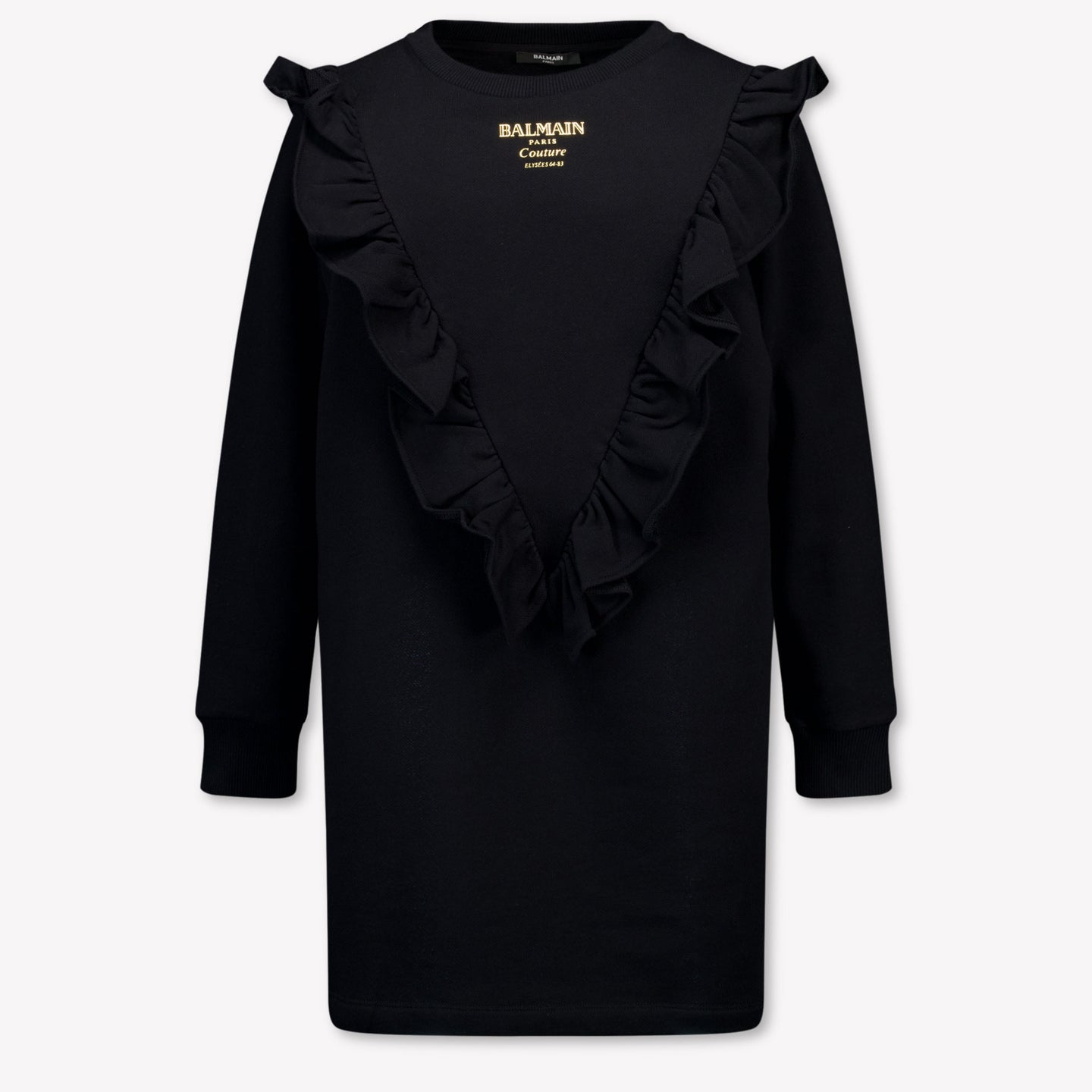 Balmain Kinder Meisjes Jurk In Zwart